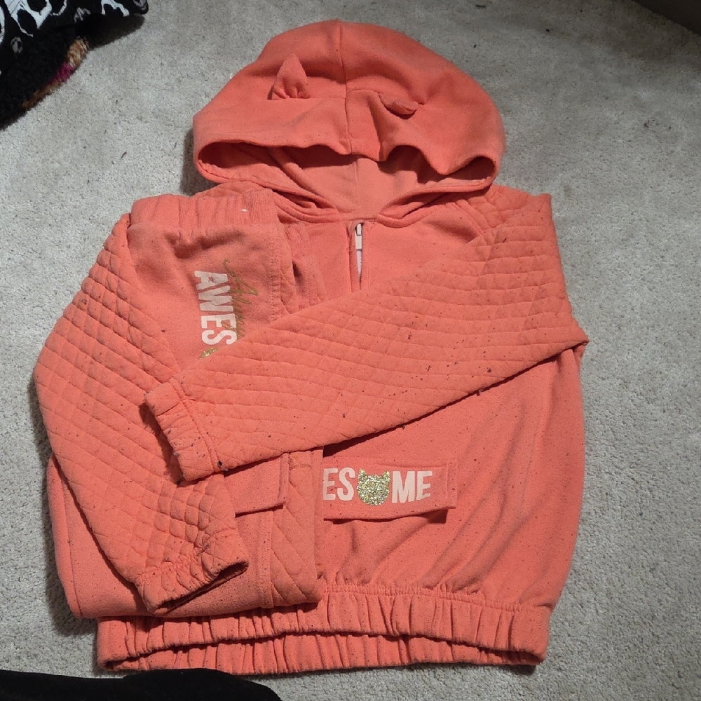 Garanimals Coral Quilted Kids Hoodie